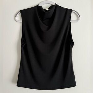 Z Supply Black Sleeveless Mock Neck Tank Top